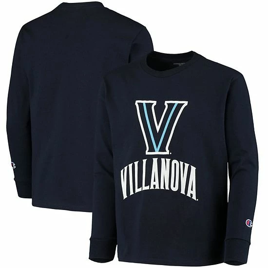 Youth Champion Navy Villanova Wildcats Lockup Long Sleeve T-Shirt Youth Champion Navy Villanova Wildcats Lockup Long Sleeve T-Shirt -Champion shop unnamed file 5253