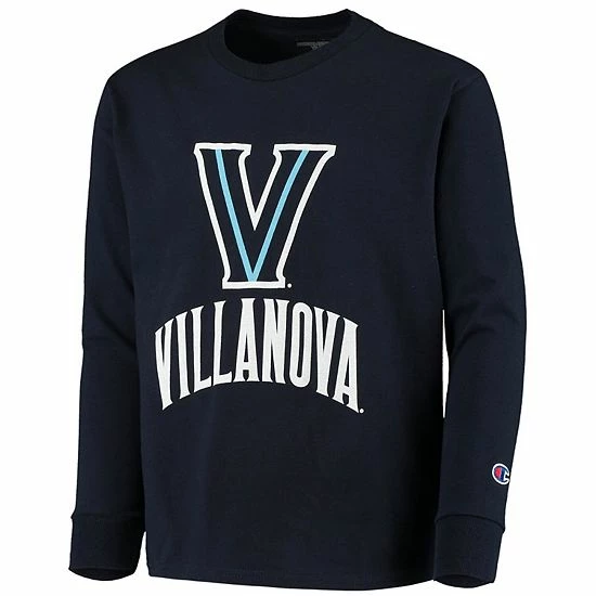 Youth Champion Navy Villanova Wildcats Lockup Long Sleeve T-Shirt Youth Champion Navy Villanova Wildcats Lockup Long Sleeve T-Shirt -Champion shop unnamed file 5254