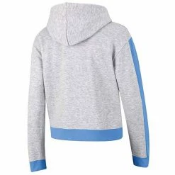 Women's Champion Heathered Gray North Carolina Tar Heels Tri-Blend Boxy Cropped Pullover Hoodie -Champion shop unnamed file 5285