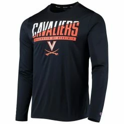 Men's Champion Navy Virginia Cavaliers Wordmark Slash Long Sleeve T-Shirt 4 Men's Champion Navy Virginia Cavaliers Wordmark Slash Long Sleeve T-Shirt -Champion shop unnamed file 5300