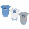 Newborn & Infant Champion Carolina Blue/Heather Gray/White North Carolina Tar Heels Three-Pack Bodysuit Set -Champion shop unnamed file 5306
