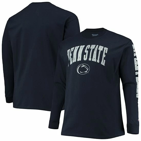 Men's Champion Navy Penn State Nittany Lions Big & Tall 2-Hit Long Sleeve T-Shirt Men's Champion Navy Penn State Nittany Lions Big & Tall 2-Hit Long Sleeve T-Shirt -Champion shop unnamed file 5315