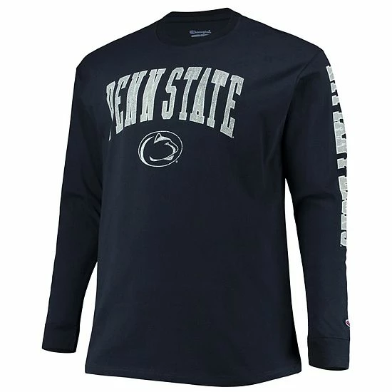 Men's Champion Navy Penn State Nittany Lions Big & Tall 2-Hit Long Sleeve T-Shirt Men's Champion Navy Penn State Nittany Lions Big & Tall 2-Hit Long Sleeve T-Shirt -Champion shop unnamed file 5317