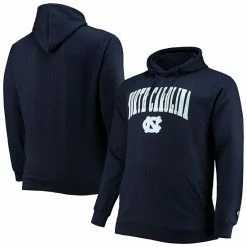 Men's Champion Navy North Carolina Tar Heels Big & Tall Arch Over Logo Powerblend Pullover Hoodie -Champion shop unnamed file 5352