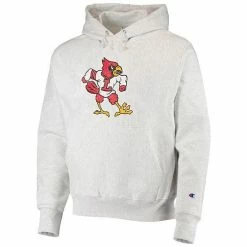 Men's Champion Heathered Gray Louisville Cardinals Team Vault Logo Reverse Weave Pullover Hoodie 4 Men's Champion Heathered Gray Louisville Cardinals Team Vault Logo Reverse Weave Pullover Hoodie -Champion shop unnamed file 5380