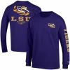 Men's Champion Purple LSU Tigers Team Stack Long Sleeve T-Shirt -Champion shop unnamed file 5394