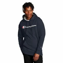Men's Champion® Powerblend Fleece Graphic Pullover Hoodie Classic Sky Blue -Champion shop unnamed file 54