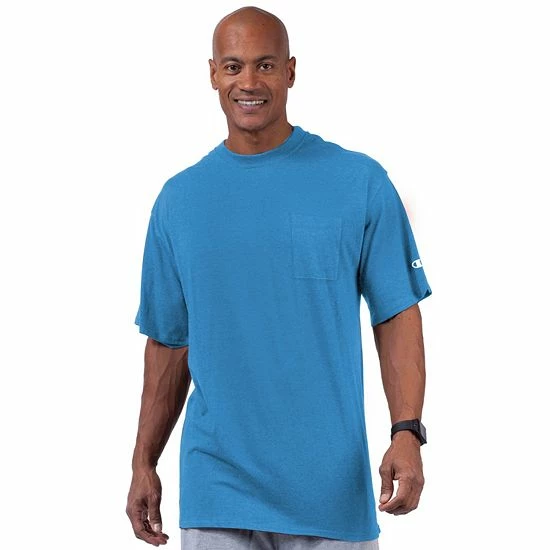 Big & Tall Champion® Solid Crewneck Pocket Tee Midnight Vista Blue Big & Tall Champion® Solid Crewneck Pocket Tee Midnight Vista Blue -Champion shop unnamed file 544