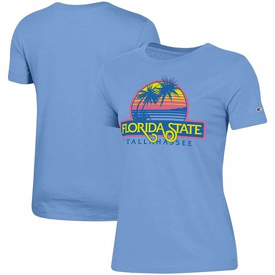 Women's Champion® Light Blue Florida State Seminoles Beach Club University T-Shirt Women's Champion® Light Blue Florida State Seminoles Beach Club University T-Shirt -Champion shop unnamed file 5544