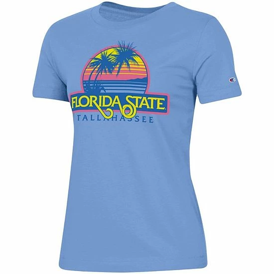 Women's Champion® Light Blue Florida State Seminoles Beach Club University T-Shirt Women's Champion® Light Blue Florida State Seminoles Beach Club University T-Shirt -Champion shop unnamed file 5545