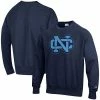 Men's Champion Navy North Carolina Tar Heels Vault Logo Reverse Weave Pullover Sweatshirt
