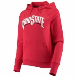 Women's Champion Scarlet Ohio State Buckeyes Arch Raglan Pullover Hoodie -Champion shop unnamed file 5587