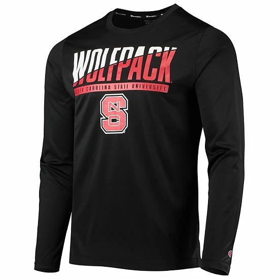 Men's Champion Black NC State Wolfpack Wordmark Slash Long Sleeve T-Shirt Men's Champion Black NC State Wolfpack Wordmark Slash Long Sleeve T-Shirt -Champion shop unnamed file 5657