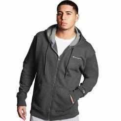 Men's Champion® Powerblend Fleece Full-Zip Hoodie Black -Champion shop unnamed file 572