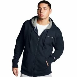 Men's Champion® Powerblend Fleece Full-Zip Hoodie Black -Champion shop unnamed file 573