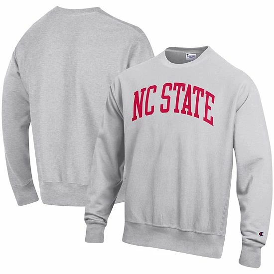 Men's Champion Heathered Gray NC State Wolfpack Arch Reverse Weave Pullover Sweatshirt Men's Champion Heathered Gray NC State Wolfpack Arch Reverse Weave Pullover Sweatshirt -Champion shop unnamed file 5777