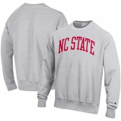 Men's Champion Heathered Gray NC State Wolfpack Arch Reverse Weave Pullover Sweatshirt 3 Men's Champion Heathered Gray NC State Wolfpack Arch Reverse Weave Pullover Sweatshirt -Champion shop unnamed file 5778