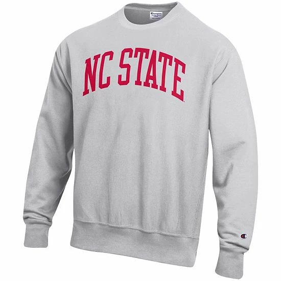 Men's Champion Heathered Gray NC State Wolfpack Arch Reverse Weave Pullover Sweatshirt Men's Champion Heathered Gray NC State Wolfpack Arch Reverse Weave Pullover Sweatshirt -Champion shop unnamed file 5779