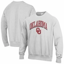 Men's Champion® Gray Oklahoma Sooners Arch Over Logo Reverse Weave Pullover Sweatshirt 3 Men's Champion® Gray Oklahoma Sooners Arch Over Logo Reverse Weave Pullover Sweatshirt -Champion shop unnamed file 5816