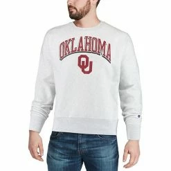 Men's Champion® Gray Oklahoma Sooners Arch Over Logo Reverse Weave Pullover Sweatshirt 6 Men's Champion® Gray Oklahoma Sooners Arch Over Logo Reverse Weave Pullover Sweatshirt -Champion shop unnamed file 5819