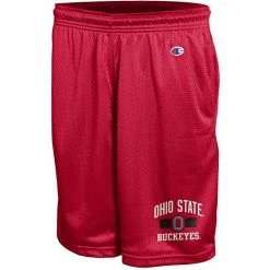 Men's Champion Scarlet Ohio State Buckeyes College Mesh Shorts