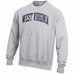 Men's Champion Heathered Gray West Virginia Mountaineers Arch Reverse Weave Pullover Sweatshirt 4 Men's Champion Heathered Gray West Virginia Mountaineers Arch Reverse Weave Pullover Sweatshirt -Champion shop unnamed file 5924