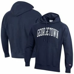 Men's Champion Navy Georgetown Hoyas Team Arch Reverse Weave Pullover Hoodie -Champion shop unnamed file 5935