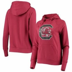 Women's Champion Garnet South Carolina Gamecocks University Primary Logo Raglan Pullover Hoodie