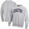 Men's Champion Heathered Gray Georgetown Hoyas Arch Reverse Weave Pullover Sweatshirt -Champion shop unnamed file 5966