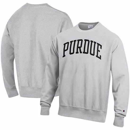 Men's Champion Heathered Gray Purdue Boilermakers Arch Reverse Weave Pullover Sweatshirt Men's Champion Heathered Gray Purdue Boilermakers Arch Reverse Weave Pullover Sweatshirt -Champion shop unnamed file 6102