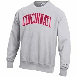 Men's Champion Heathered Gray Cincinnati Bearcats Arch Reverse Weave Pullover Sweatshirt 4 Men's Champion Heathered Gray Cincinnati Bearcats Arch Reverse Weave Pullover Sweatshirt -Champion shop unnamed file 6107