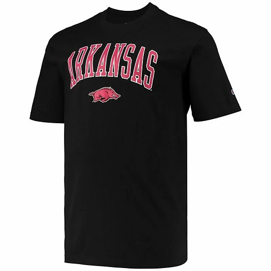 Men's Champion Black Arkansas Razorbacks Big & Tall Arch Over Wordmark T-Shirt Men's Champion Black Arkansas Razorbacks Big & Tall Arch Over Wordmark T-Shirt -Champion shop unnamed file 6124