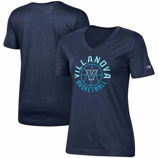 Women's Champion Navy Villanova Wildcats Basketball V-Neck T-Shirt Women's Champion Navy Villanova Wildcats Basketball V-Neck T-Shirt -Champion shop unnamed file 6129