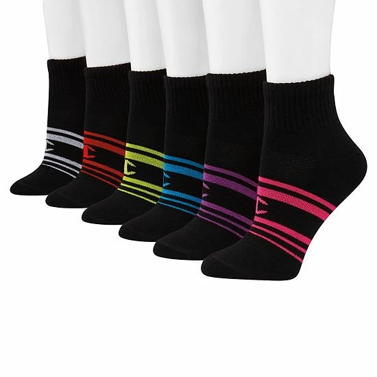 Women's Champion® Athletic Ankle Socks 6-Pack CH512 Black Women's Champion® Athletic Ankle Socks 6-Pack CH512 Black -Champion shop unnamed file 615