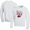 Men's Champion White Arkansas Razorbacks 150th Anniversary Pullover Sweatshirt 1 Men's Champion White Arkansas Razorbacks 150th Anniversary Pullover Sweatshirt -Champion shop unnamed file 6187