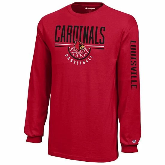 Youth Champion Red Louisville Cardinals Basketball Long Sleeve T-Shirt Youth Champion Red Louisville Cardinals Basketball Long Sleeve T-Shirt -Champion shop unnamed file 6205