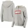 Women's Champion Heathered Gray Ohio State Buckeyes University Full-Zip Raglan Hoodie 1 Women's Champion Heathered Gray Ohio State Buckeyes University Full-Zip Raglan Hoodie -Champion shop unnamed file 6209
