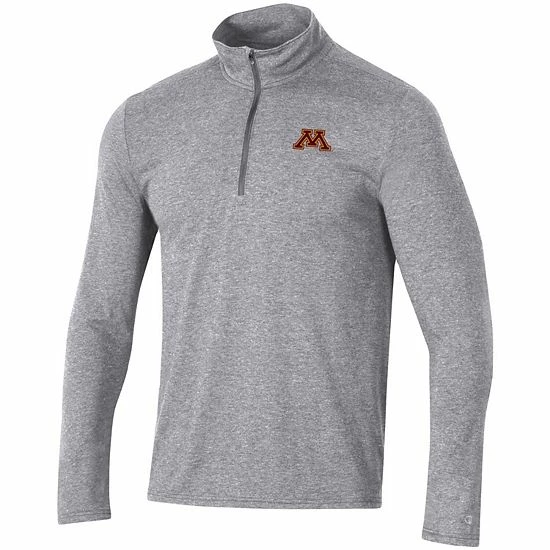 Men's Champion Heathered Gray Minnesota Golden Gophers Field Day Team Quarter-Zip Jacket Men's Champion Heathered Gray Minnesota Golden Gophers Field Day Team Quarter-Zip Jacket -Champion shop unnamed file 6251