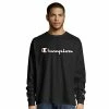 Men's Champion® Long Sleeve Logo Graphic Tee Navy -Champion shop unnamed file 629