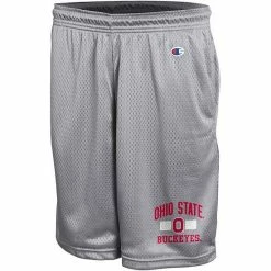 Men's Champion Gray Ohio State Buckeyes College Mesh Shorts