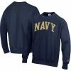 Men's Champion Navy Navy Midshipmen Arch Reverse Weave Pullover Sweatshirt -Champion shop unnamed file 6324
