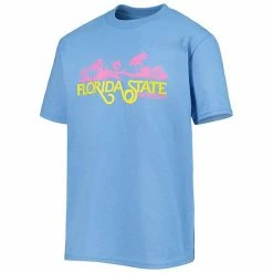 Youth Champion Light Blue Florida State Seminoles Beach Club Palm Trees T-Shirt -Champion shop unnamed file 6330