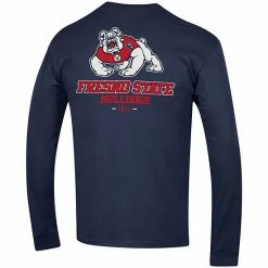 Men's Champion Navy Fresno State Bulldogs Team Stack Long Sleeve T-Shirt -Champion shop unnamed file 6335
