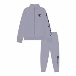 Boys 8-20 Champion® Script Tracksuit Set Gray