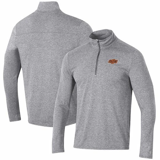Men's Champion Heathered Gray Oklahoma State Cowboys Field Day Team Quarter-Zip Jacket Men's Champion Heathered Gray Oklahoma State Cowboys Field Day Team Quarter-Zip Jacket -Champion shop unnamed file 6407