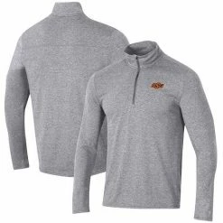 Men's Champion Heathered Gray Oklahoma State Cowboys Field Day Team Quarter-Zip Jacket 3 Men's Champion Heathered Gray Oklahoma State Cowboys Field Day Team Quarter-Zip Jacket -Champion shop unnamed file 6408