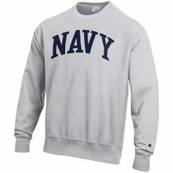 Men's Champion Heathered Gray Navy Midshipmen Arch Reverse Weave Pullover Sweatshirt 4 Men's Champion Heathered Gray Navy Midshipmen Arch Reverse Weave Pullover Sweatshirt -Champion shop unnamed file 6442