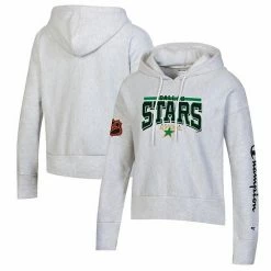 Women's Champion Heathered Gray Dallas Stars Reverse Weave Pullover Hoodie 3 Women's Champion Heathered Gray Dallas Stars Reverse Weave Pullover Hoodie -Champion shop unnamed file 6453