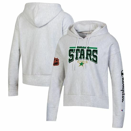 Women's Champion Heathered Gray Dallas Stars Reverse Weave Pullover Hoodie Women's Champion Heathered Gray Dallas Stars Reverse Weave Pullover Hoodie -Champion shop unnamed file 6453