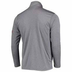 Men's Champion Gray Nebraska Huskers Victory Quarter-Zip Jacket -Champion shop unnamed file 6459
